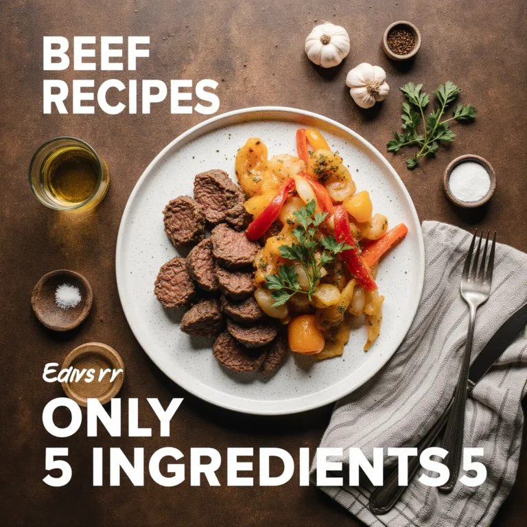 Easy Beef Recipes with 5 Ingredients